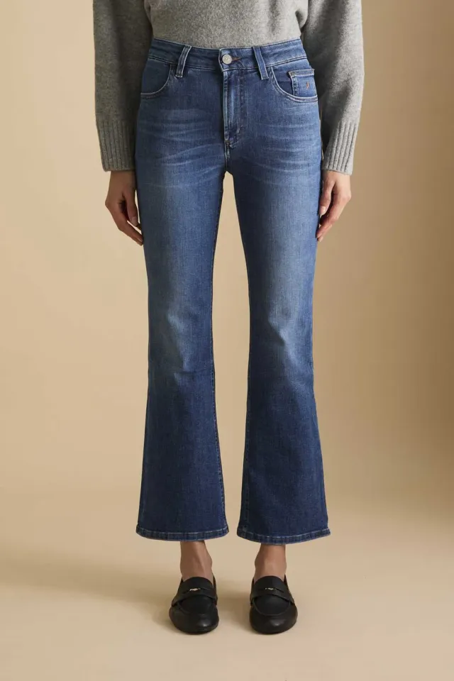 Jeckerson Janelle Flared jeans blauw medium stretch