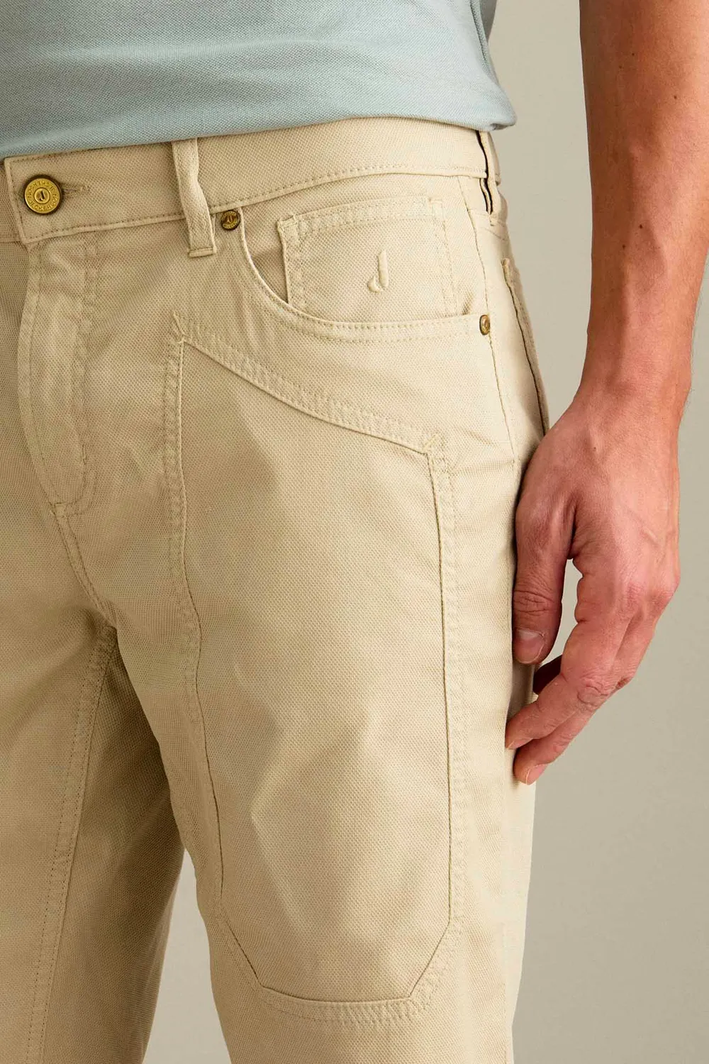 Jeckerson Jayden Slim Fit Bermuda Lichtbeige