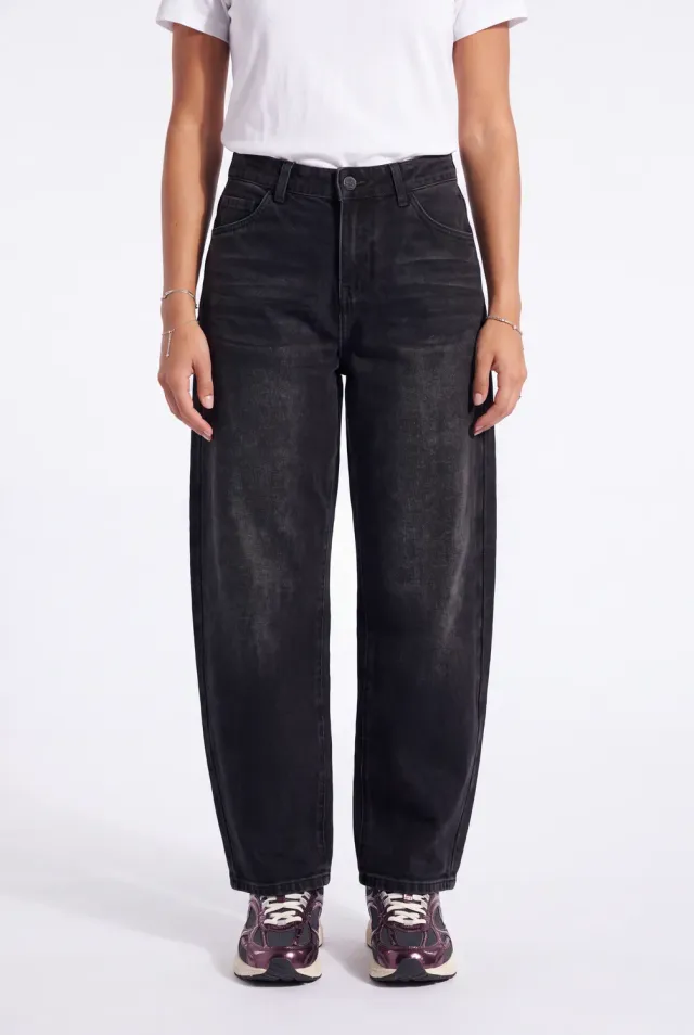 Florez Floor jeans zwart barrel fit