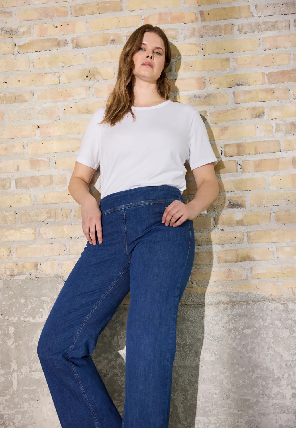 Laurie Thea Straight SL jeans Blue Denim biologisch katoen