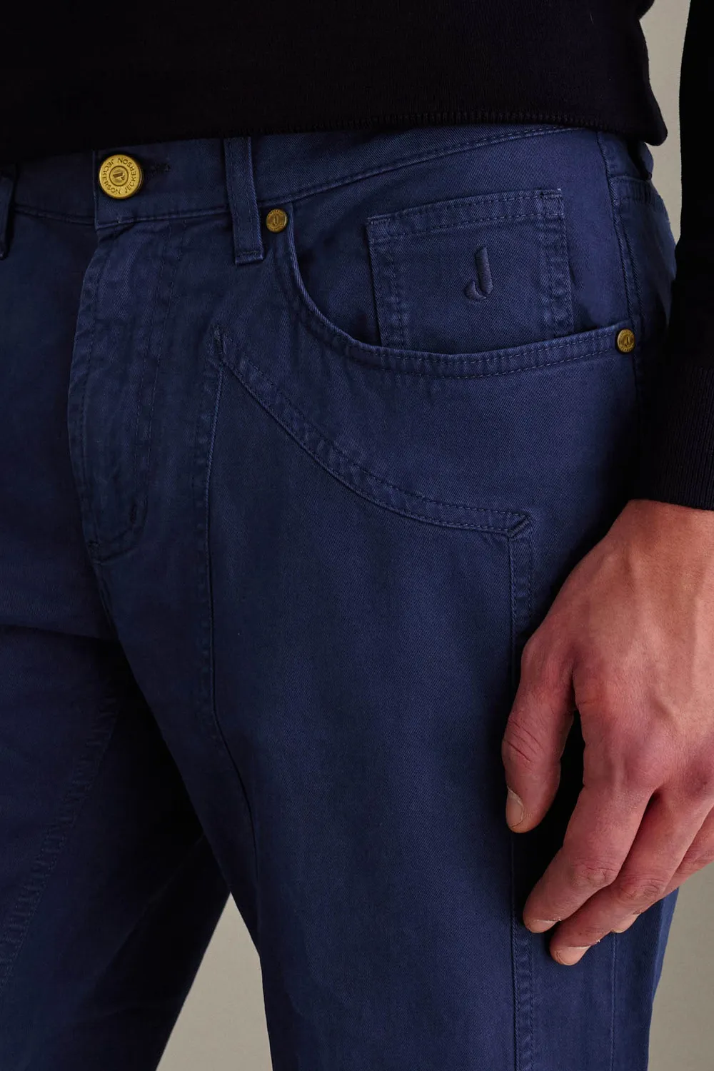 Jeckerson John slim fit broek blauw royal stretch