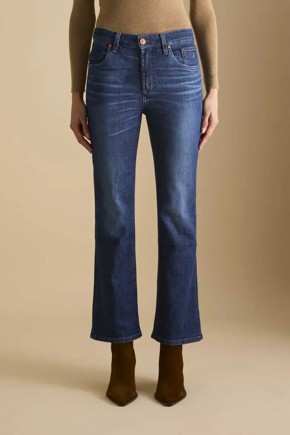 Jeckerson Janelle jeans medium blauw flared fit