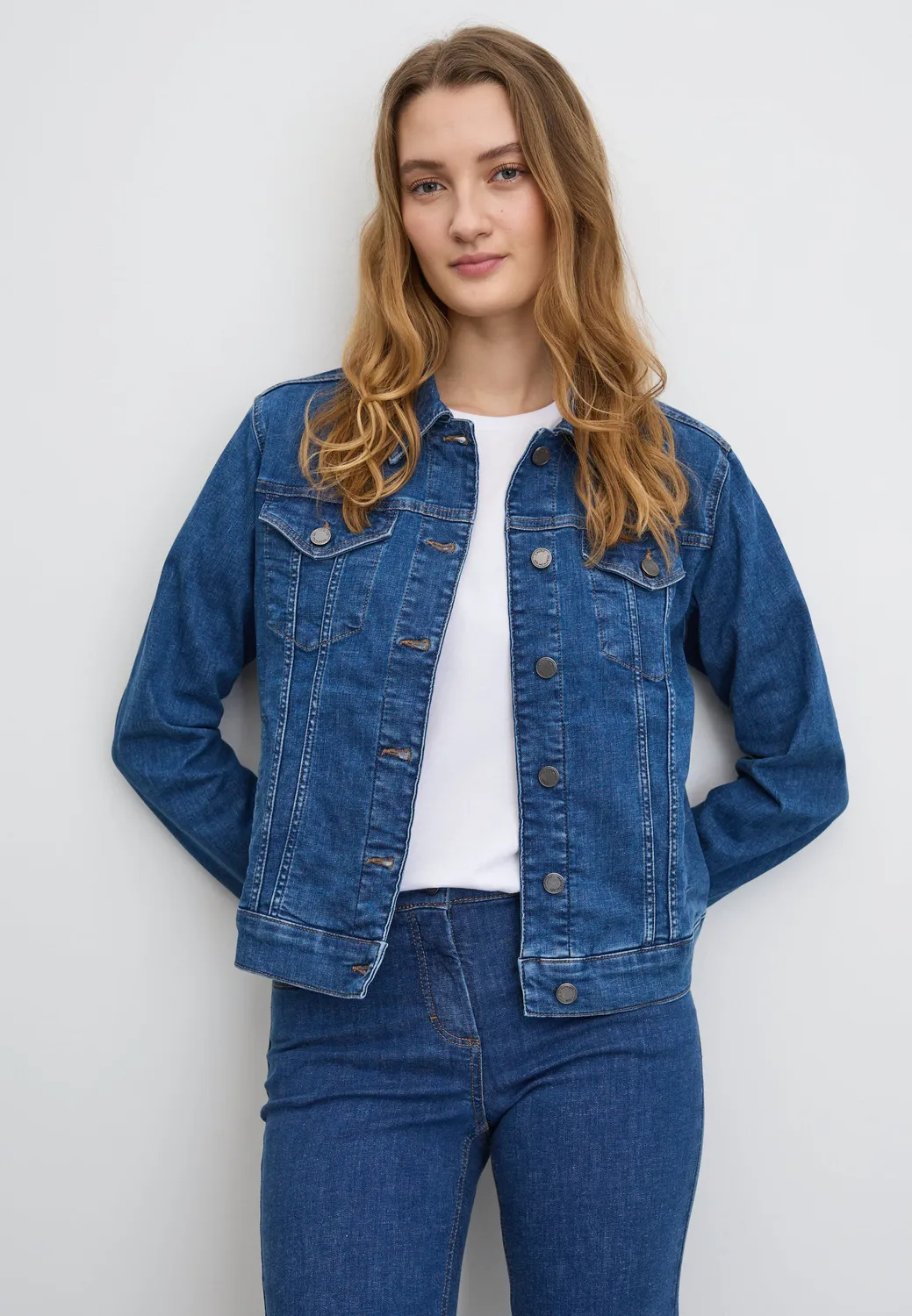 Laurie Marie Denim Jacket LS spijkerjack Blue Denim