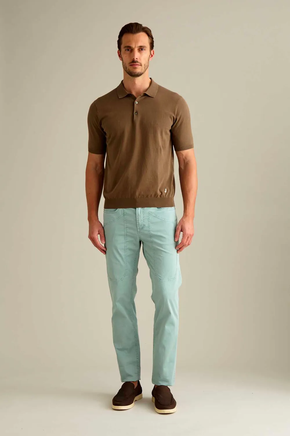 Jeckerson John Slim Fit Chino Pastelgroen