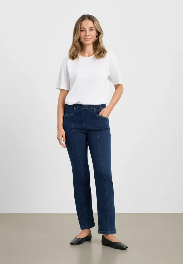 Laurie Slender Rouge Regular jeans dark blue denim stretch