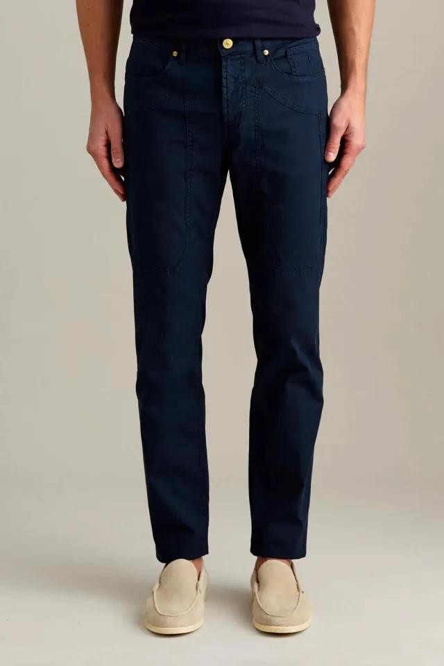 Jeckerson John broek donkerblauw katoen