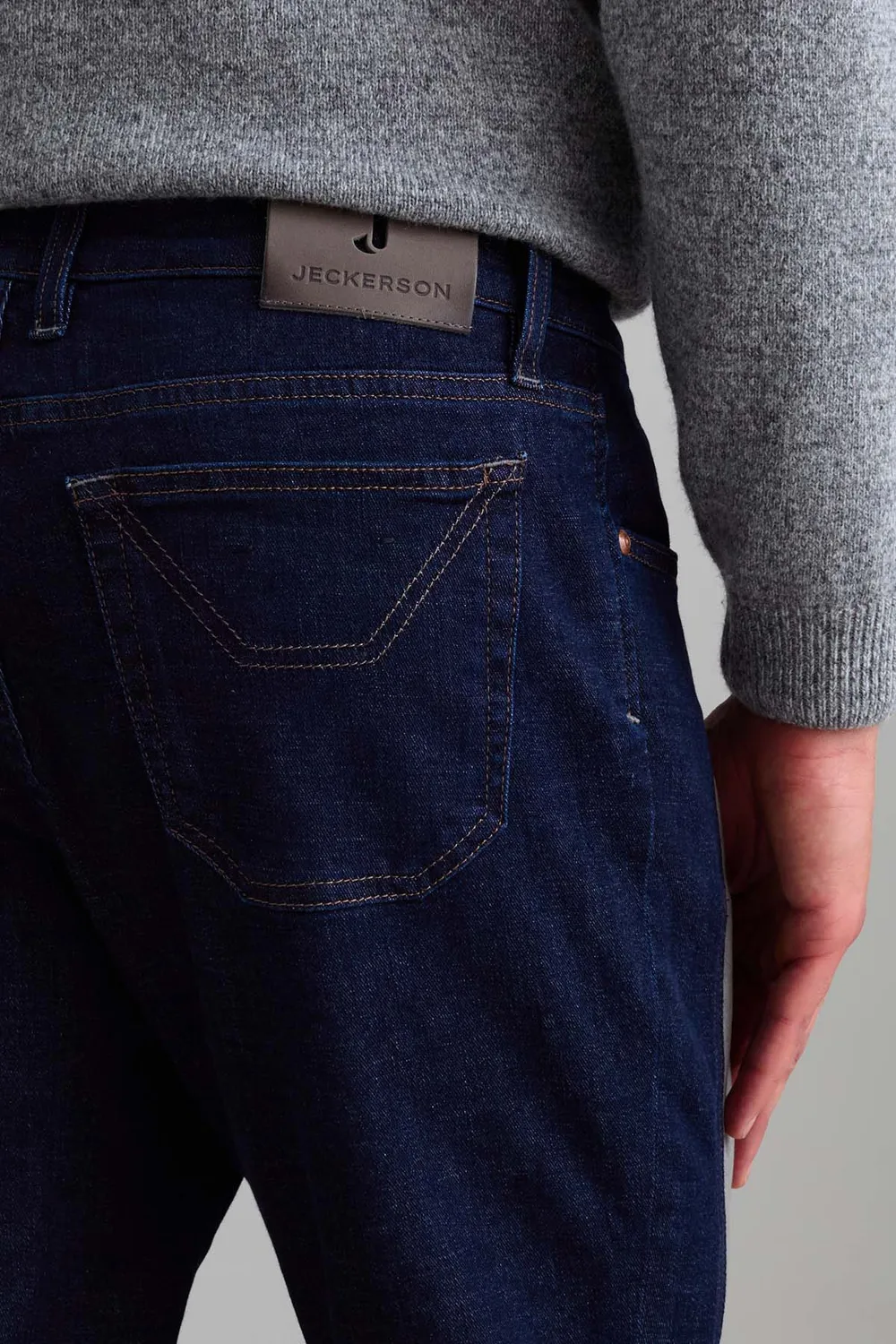 Jeckerson John Toppa Alcantara jeans donkerblauw slim fit