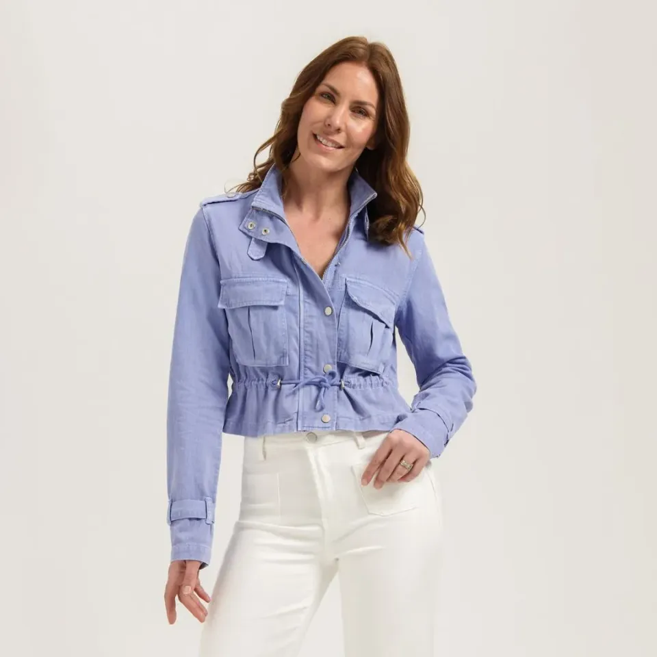 Florez Seven spijkerjasje capri blauw