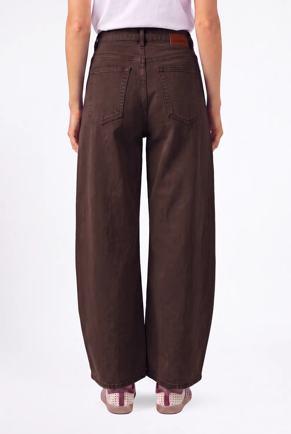 Florez Jackey barrel jeans Brown balloon fit