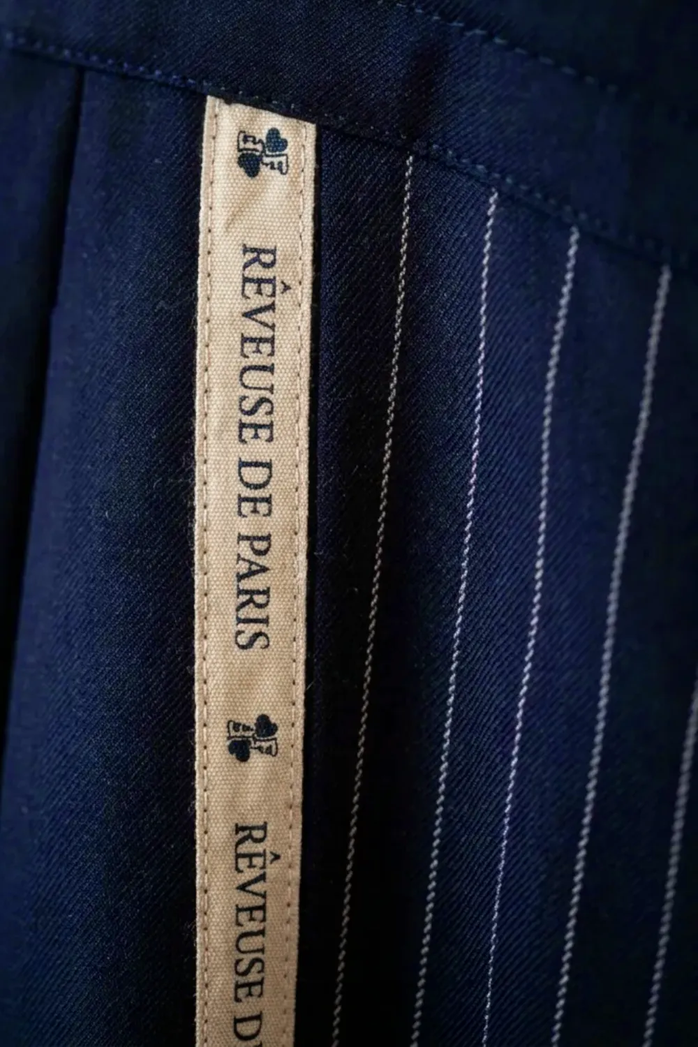 Florez Fien broek navy krijtstreep maat 34-46
