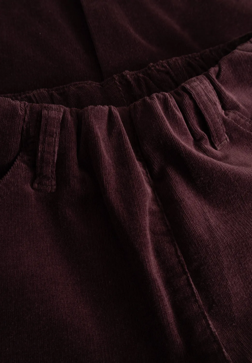 Laurie Kelly Regular ML fluwelen broek Dark Plum stretch