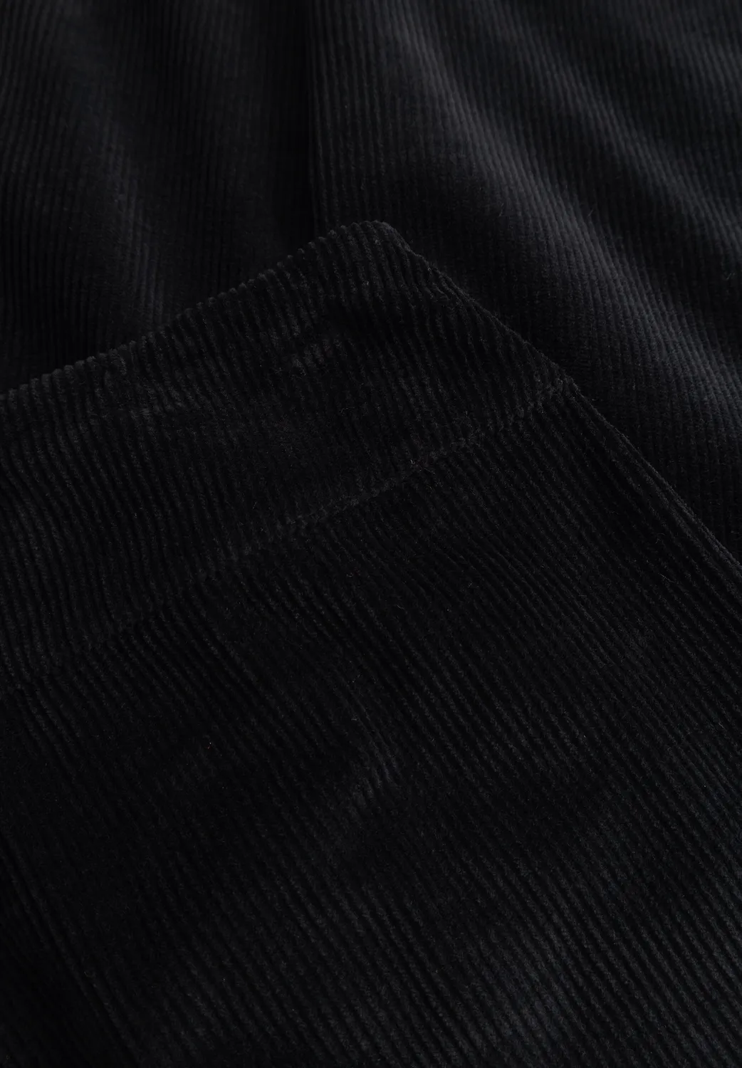 Laurie Thea Straight ribfluwelen broek Zwart 80cm