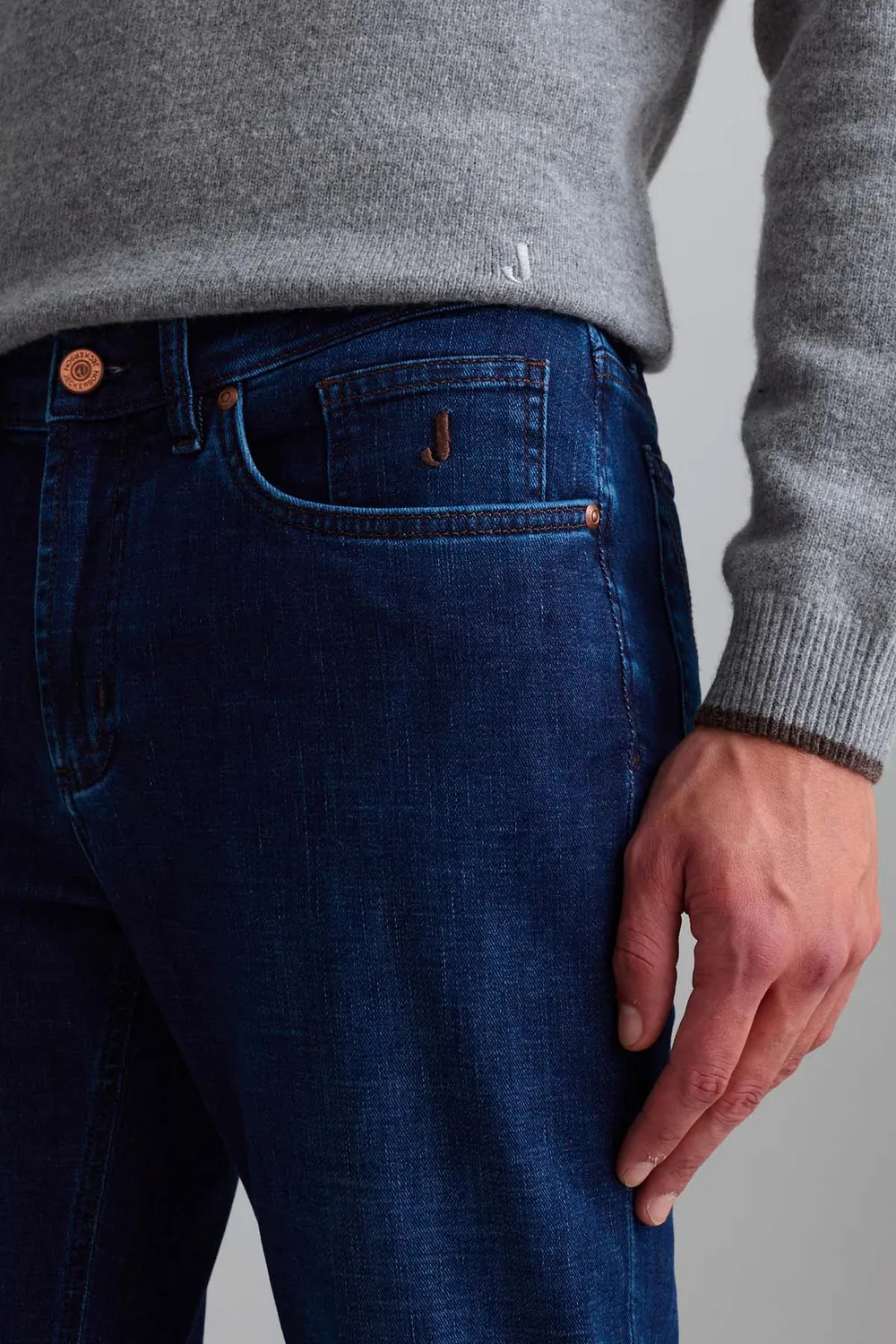 Jeckerson Jordan slim fit jeans blauw denim 10oz wassing