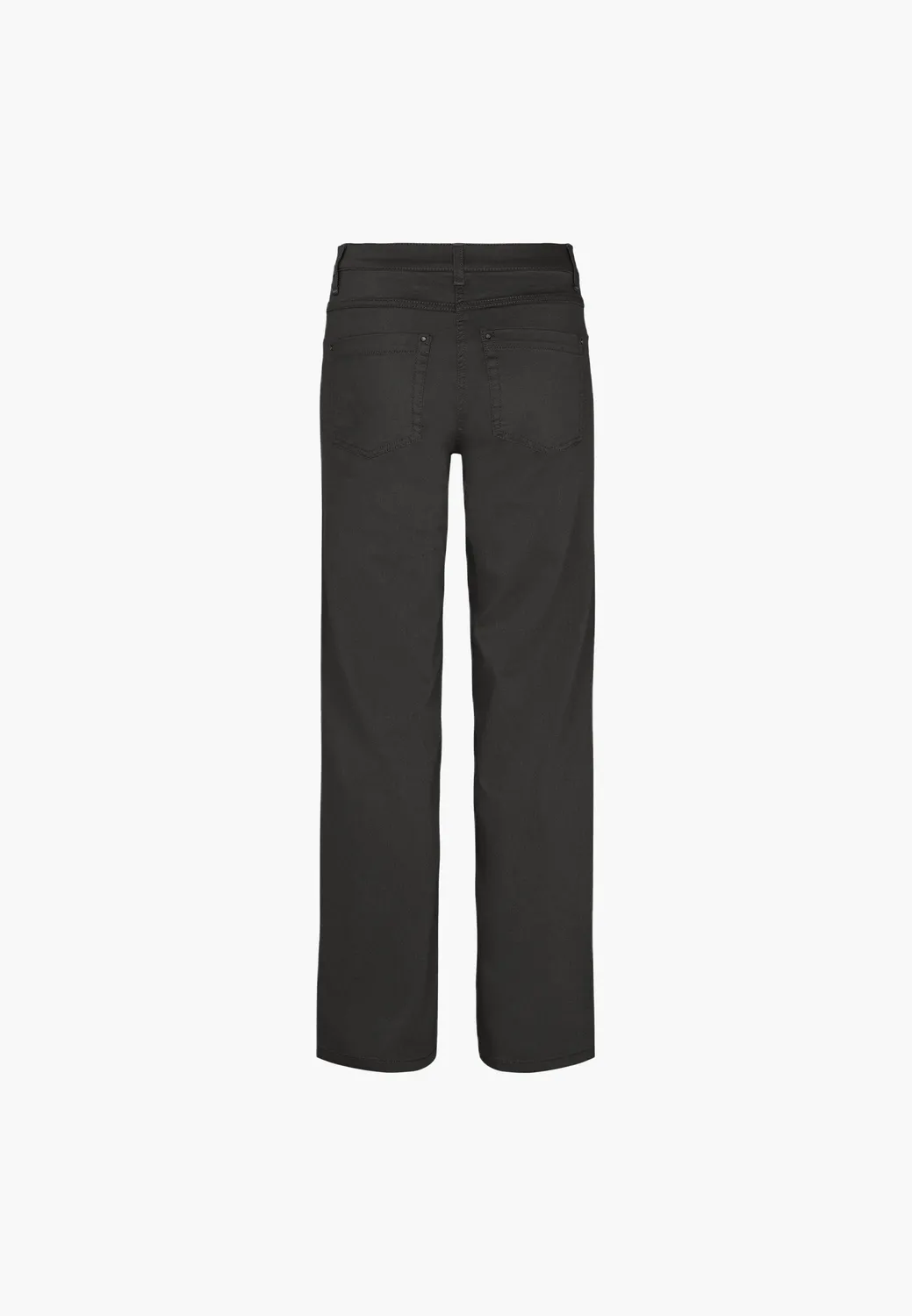 Laurie Amelia Straight ML broek zwart katoenmix