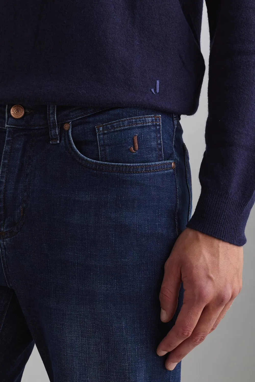 Jeckerson Jordan slim fit jeans blauw denim 10 oz