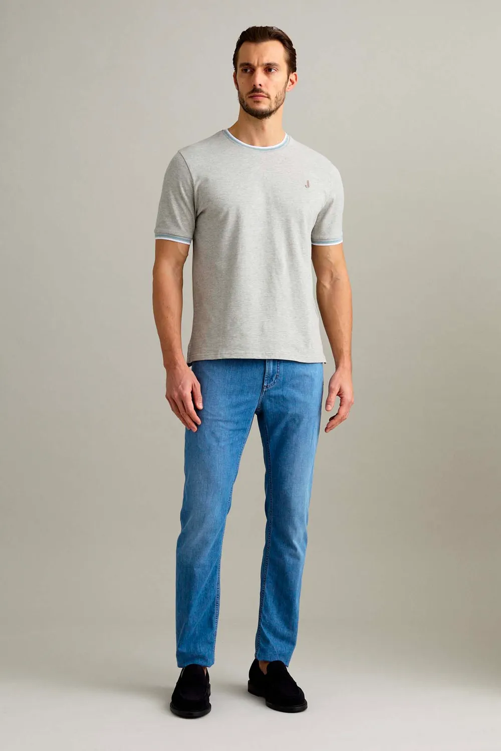 Jeckerson Jordan slim fit jeans blauw medio stretch