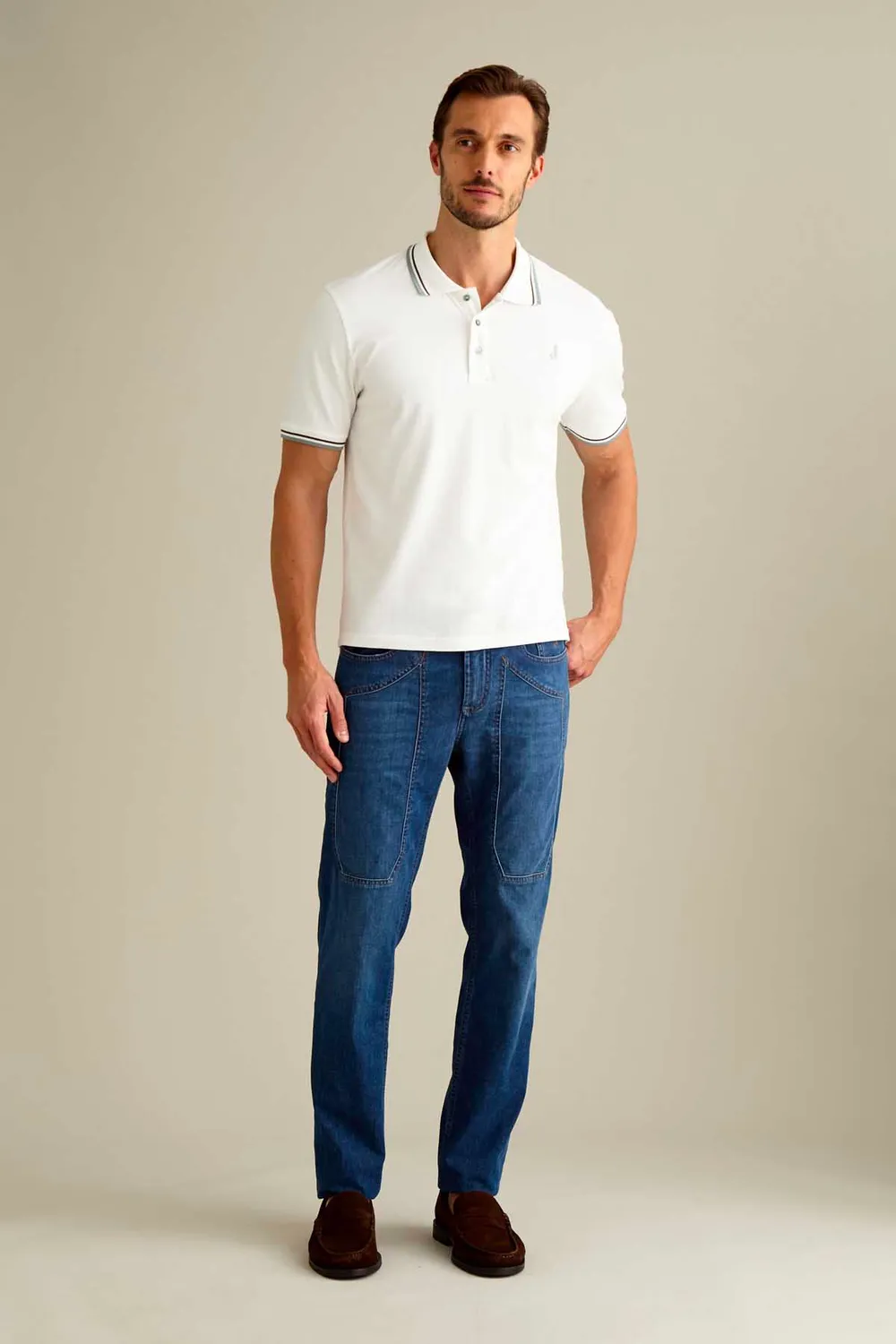 Jeckerson John Slim Fit Jeans Middenblauw