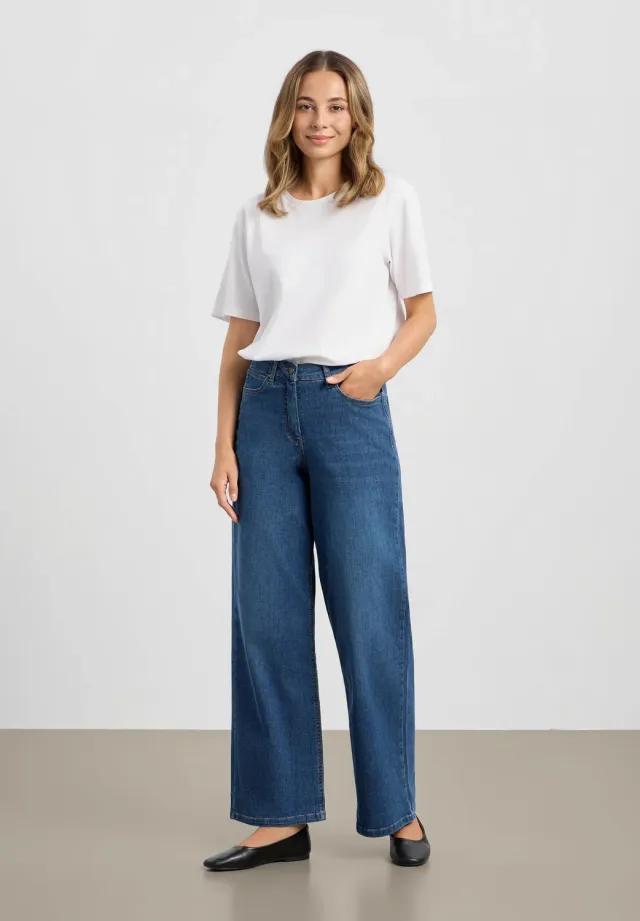 Laurie Carol Loose ML jeans Washed Blue Denim wijd