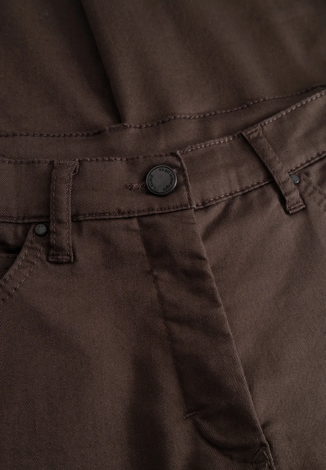 Laurie Charlotte Regular SL broek brown stretch