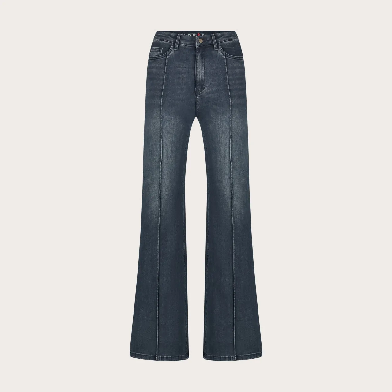 Florez Ana flared jeans Classic Indigo wijd