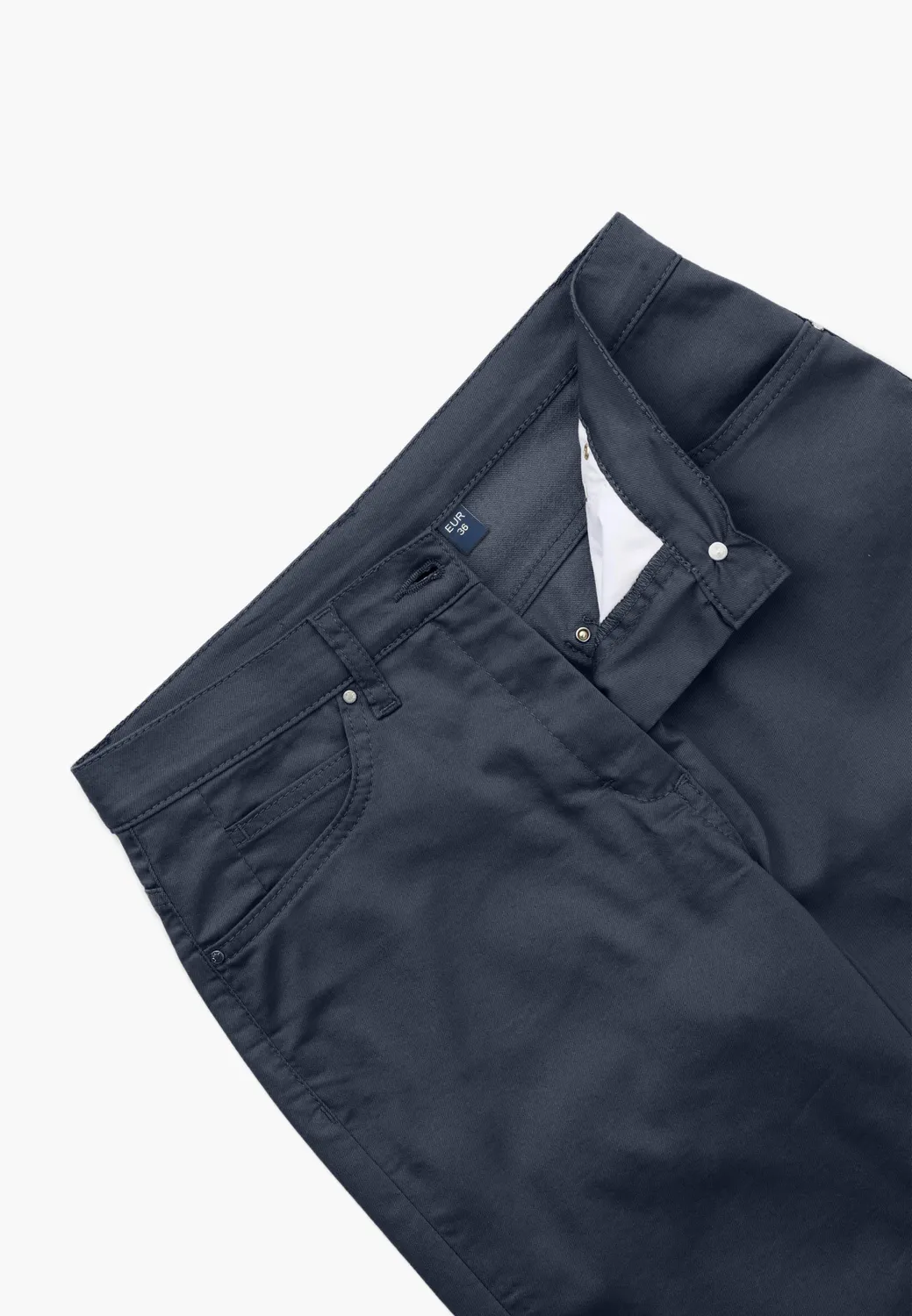 Laurie Charlotte Regular ML broek Navy stretch
