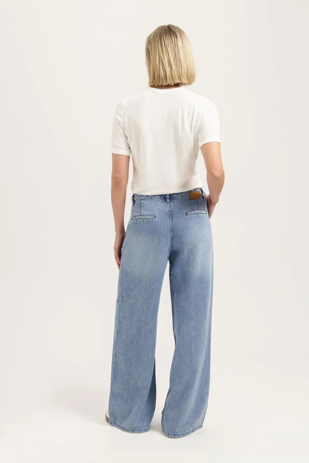 Florez Gina Loose jeans classic blue denim