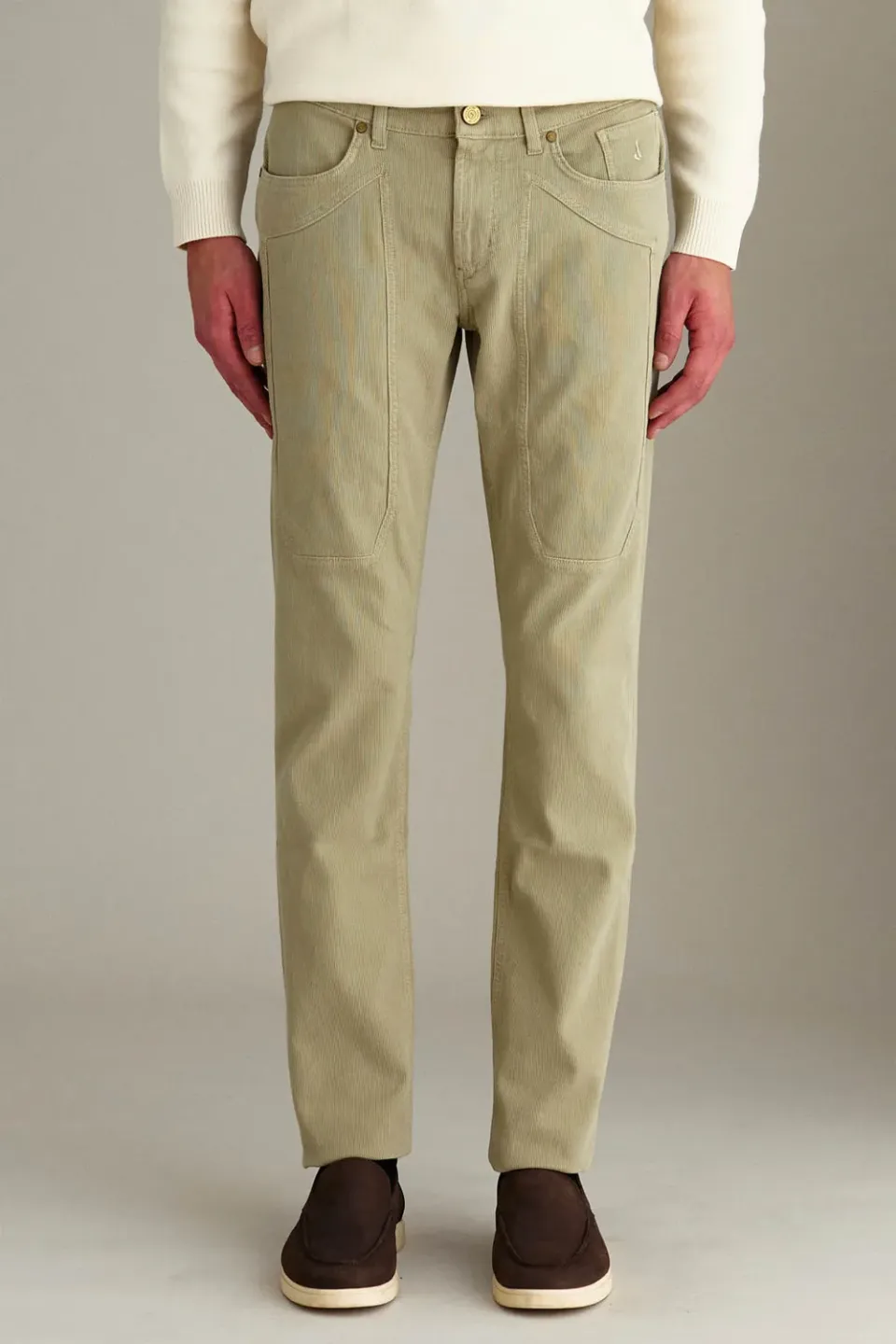 Jeckerson John slim fit broek zand katoen