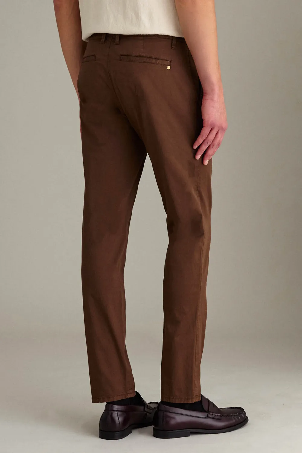 Jeckerson Jack slim fit chino lichtbruin