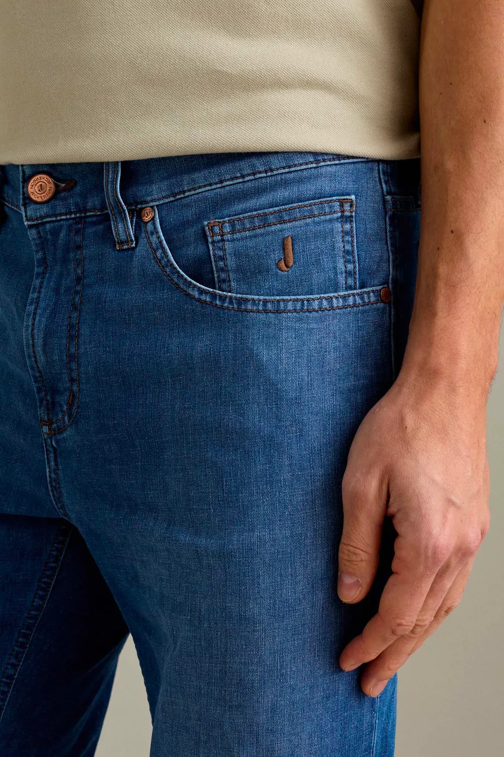Jeckerson Jordan slim fit jeans lichtblauw denim