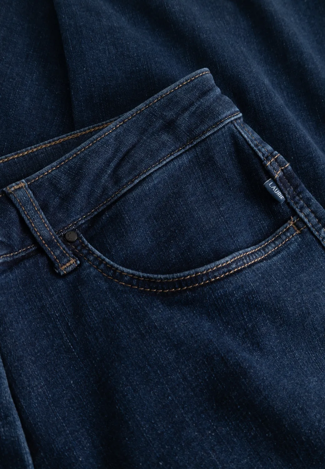 Laurie Amelia Raw Straight CL jeans dark blue cropped