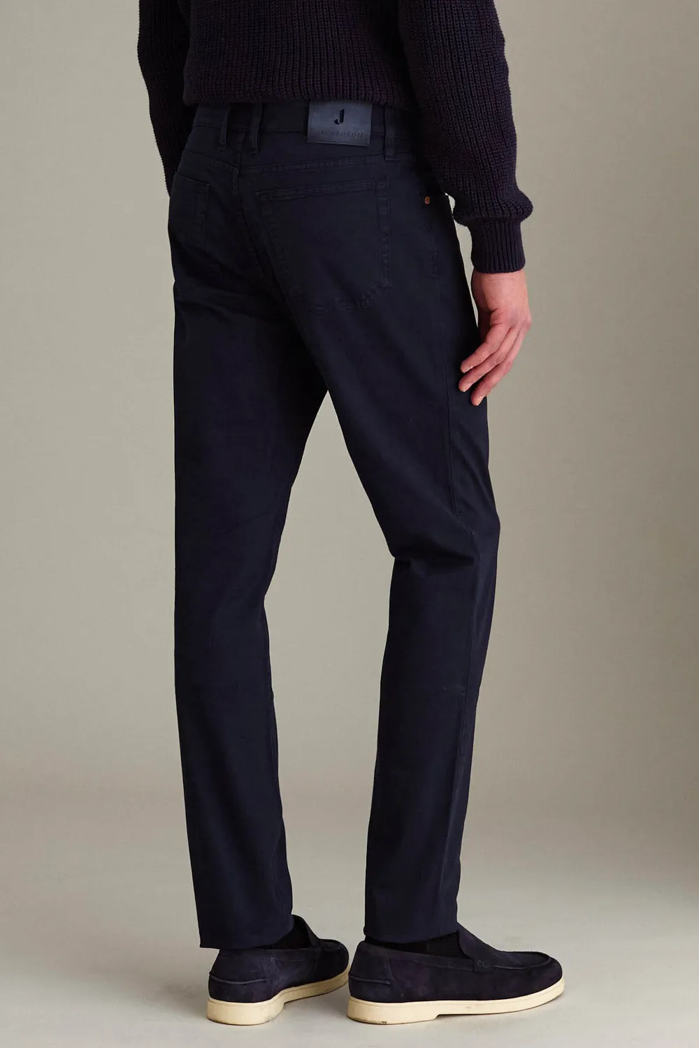 Jeckerson Jordan Slim Fit Chino Donkerblauw Peach