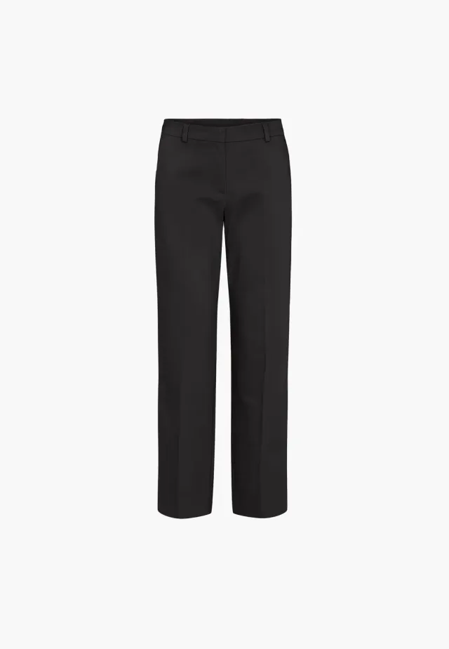Laurie Judy Straight damesbroek Black stretch katoen