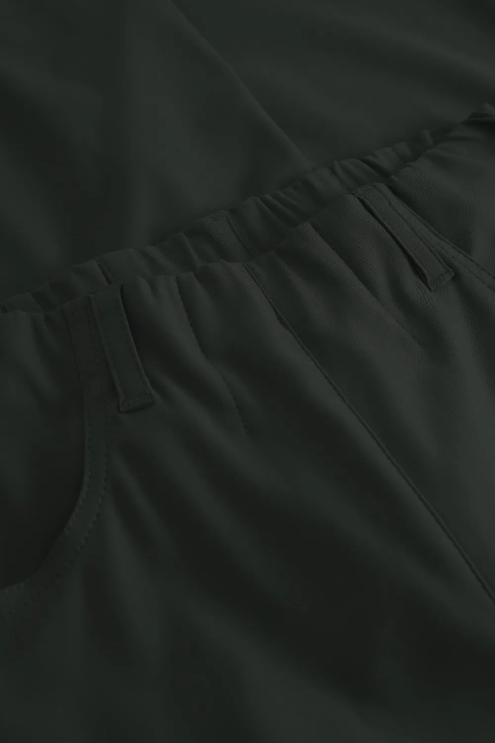 Laurie Donna Loose Crop damesbroek Black cropped stretch