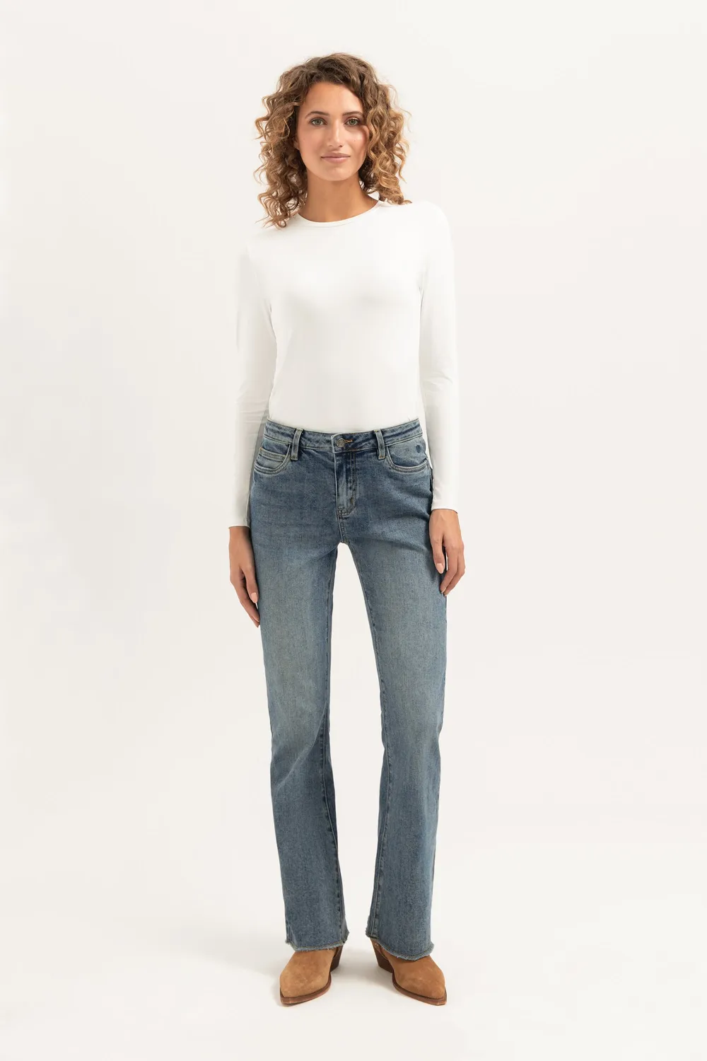 Florez Flared jeans Sophisticated Blue stretch