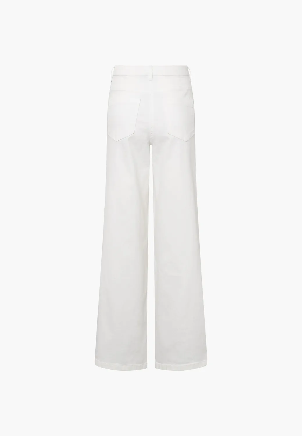 Laurie Carol Loose ML broek wit wijde pijp