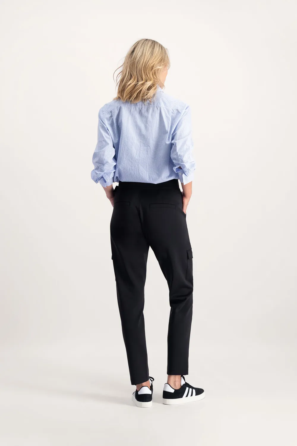 Florez Scarlett Cargo broek zwart high waist