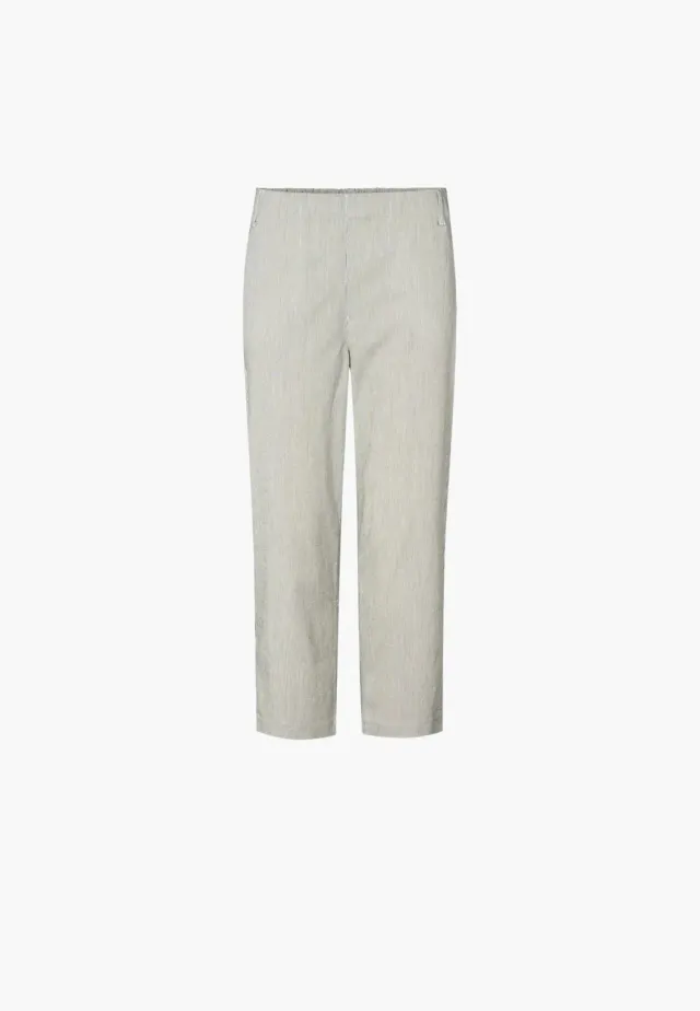 Laurie Taylor Regular CL pantalon wit krijtstreep
