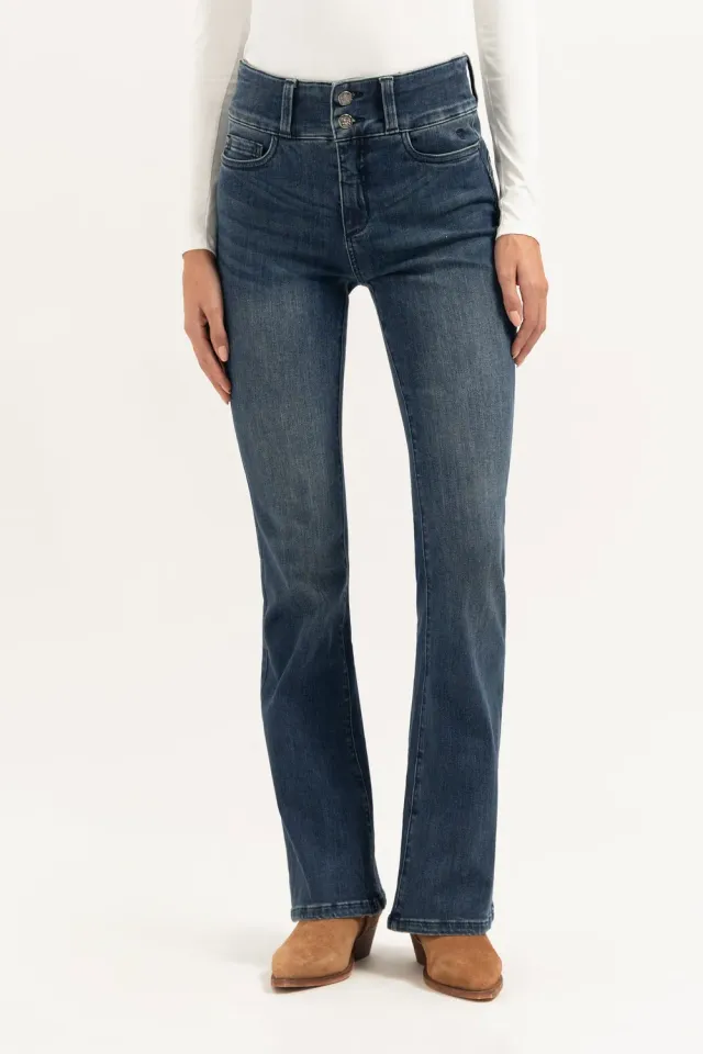 Florez Bodine Flared jeans Sky Blue high waist