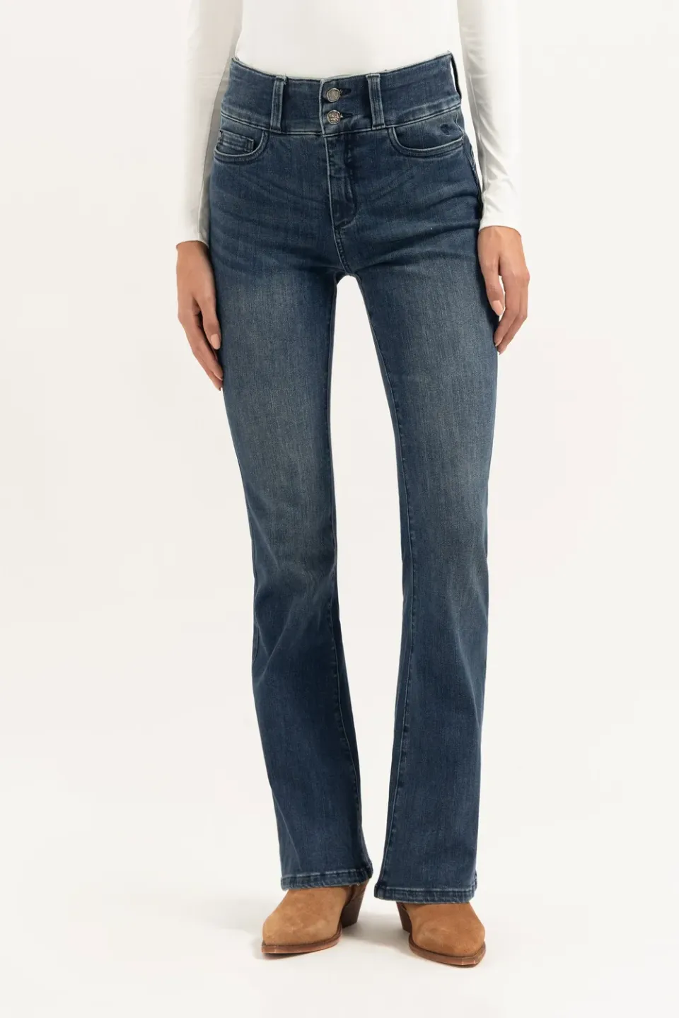 Florez Bodine Flared jeans Sky Blue high waist