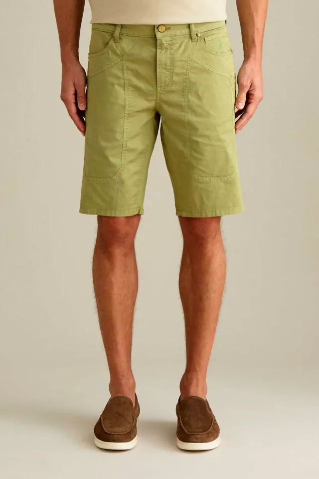 Jeckerson Jayden slim fit bermuda salvia katoen