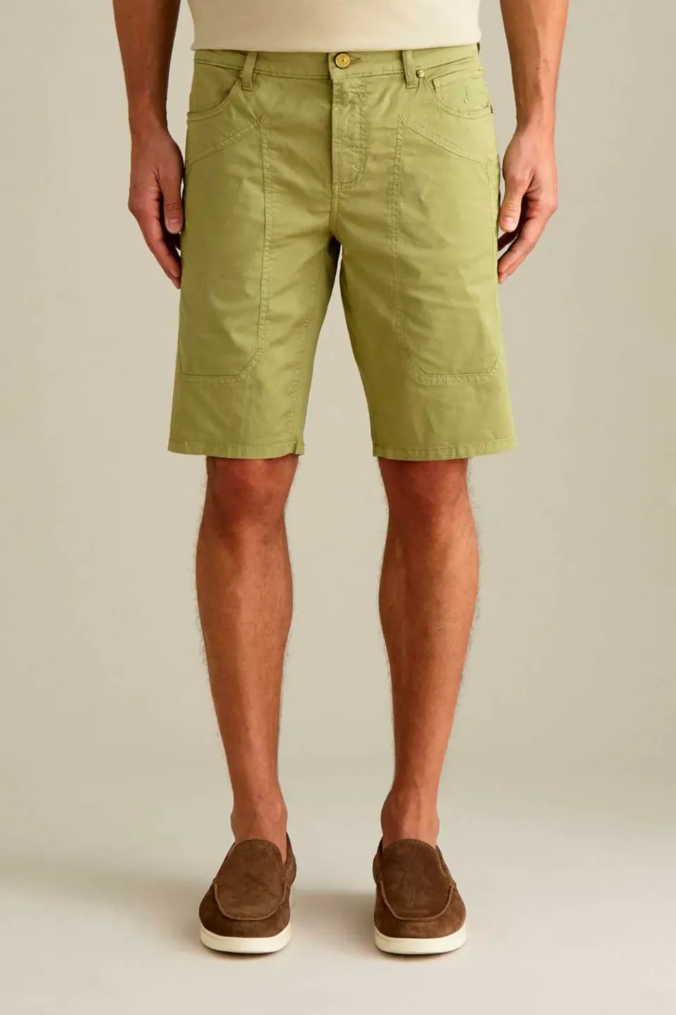 Jeckerson Jayden slim fit bermuda salvia katoen