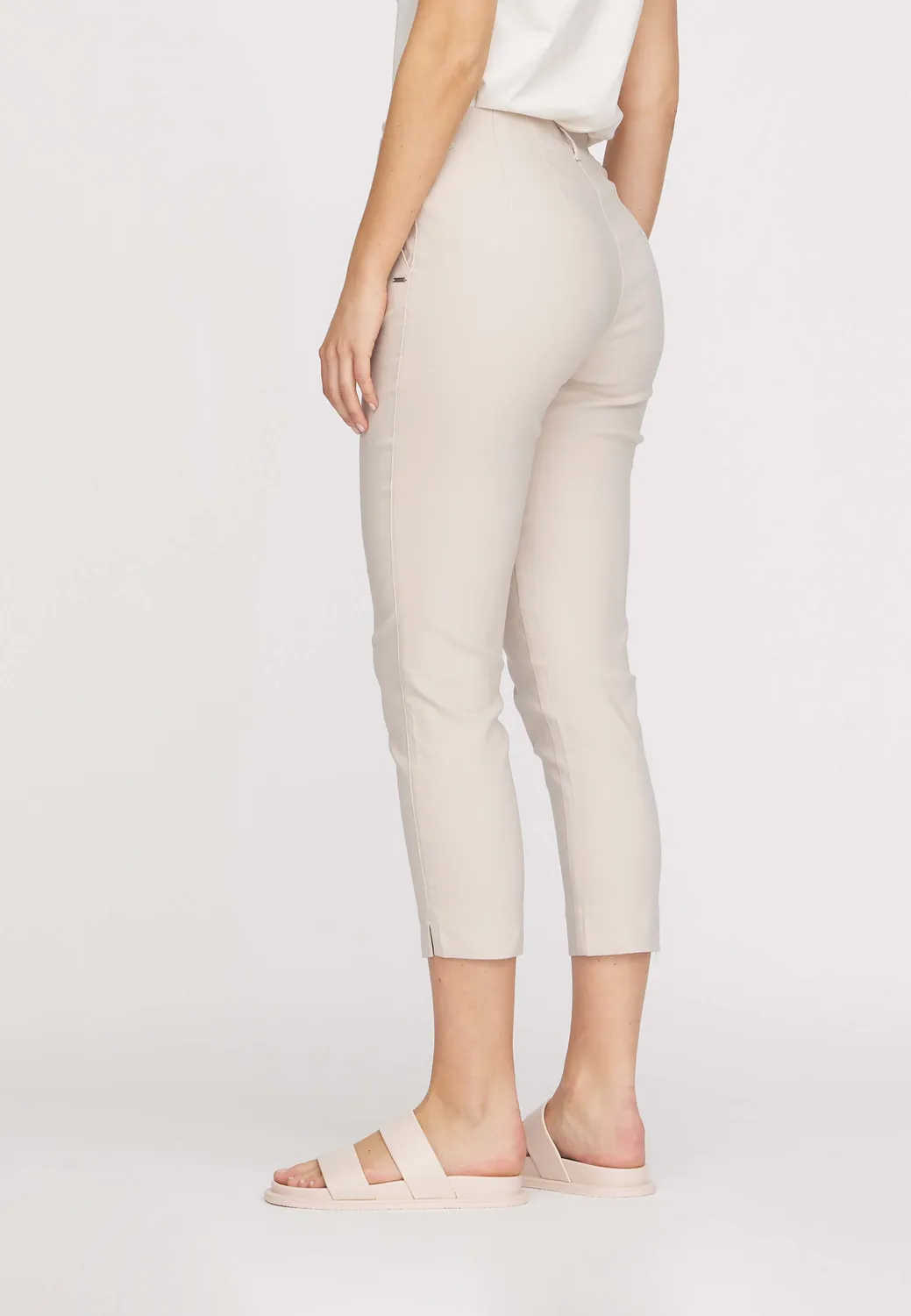 Laurie Taylor Regular CL broek Grey Sand cropped regular
