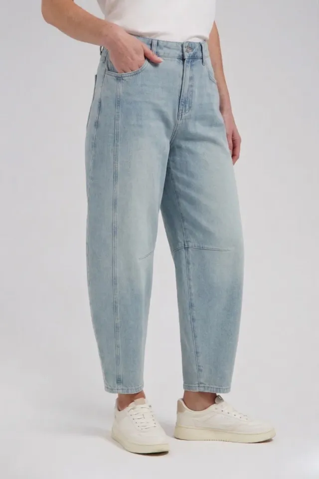 Florez Simmy Barrel jeans Crystal blue lichte wassing