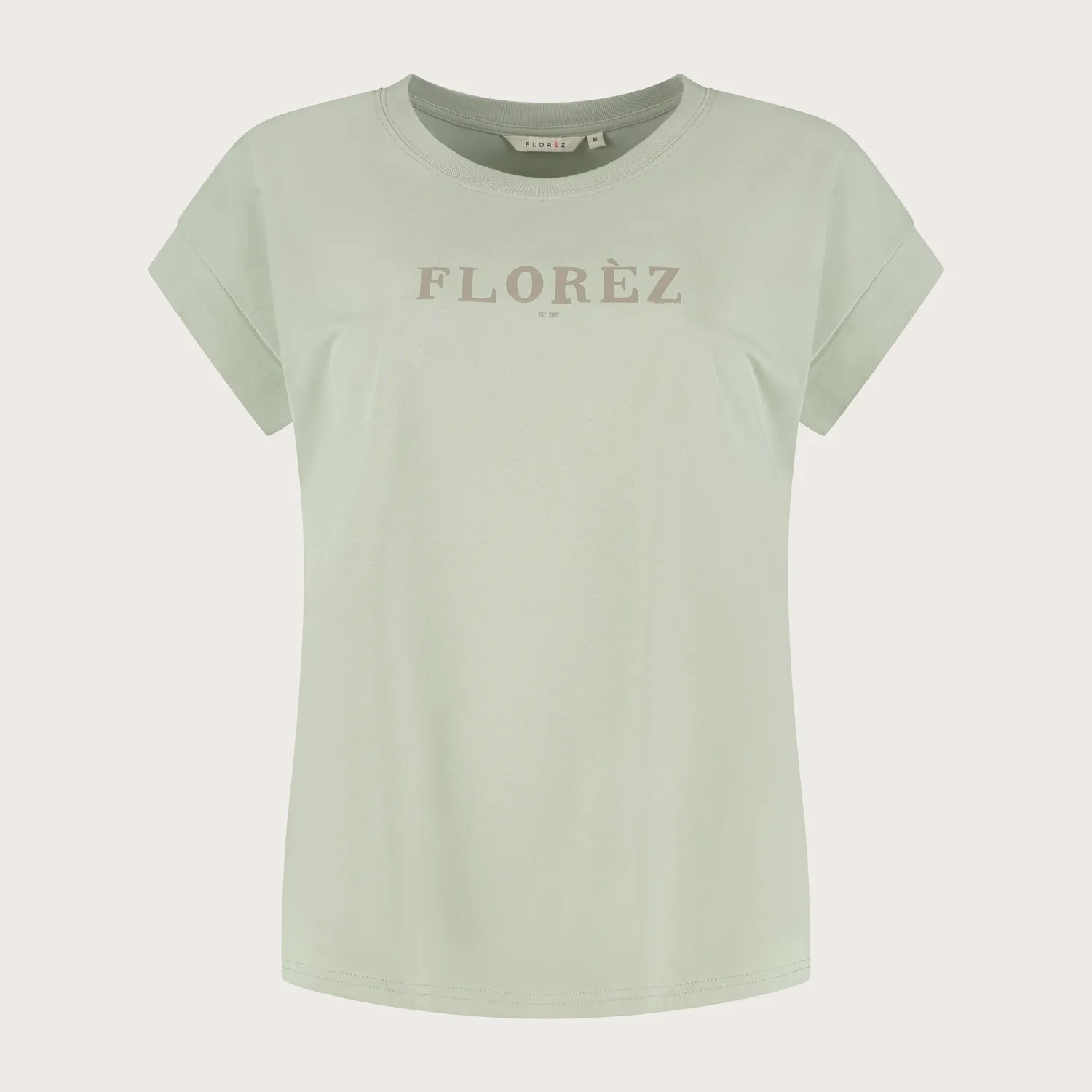 Florez Fien t-shirt olijfgroen katoenmix luchtig