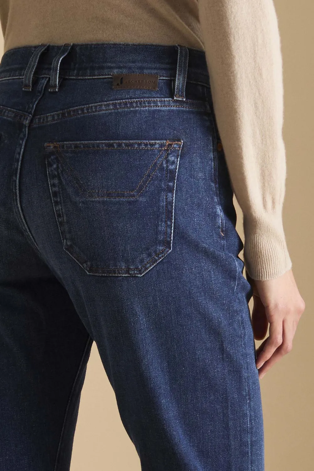 Jeckerson Jane straight jeans donkerblauw dames