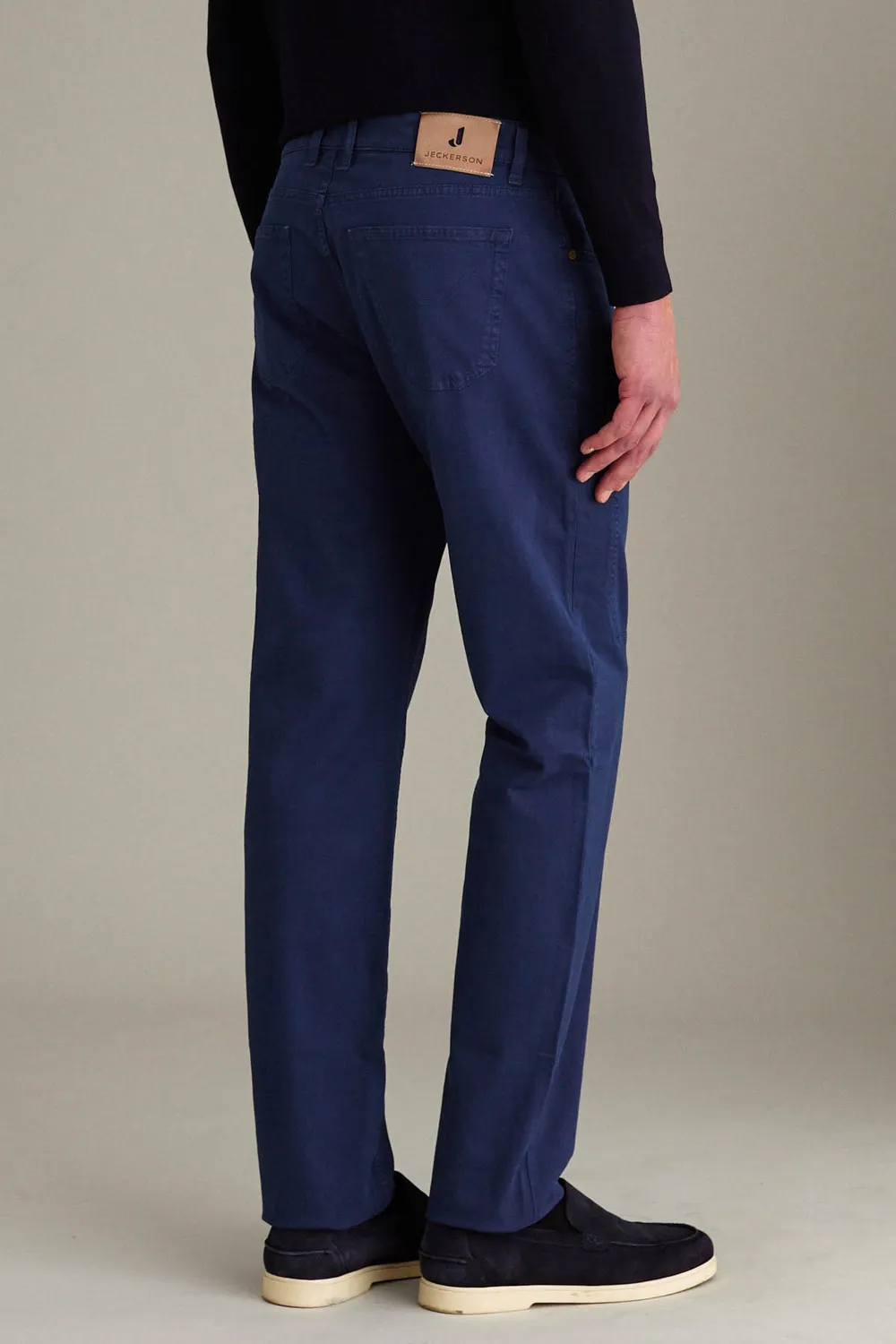 Jeckerson John slim fit broek blauw royal stretch