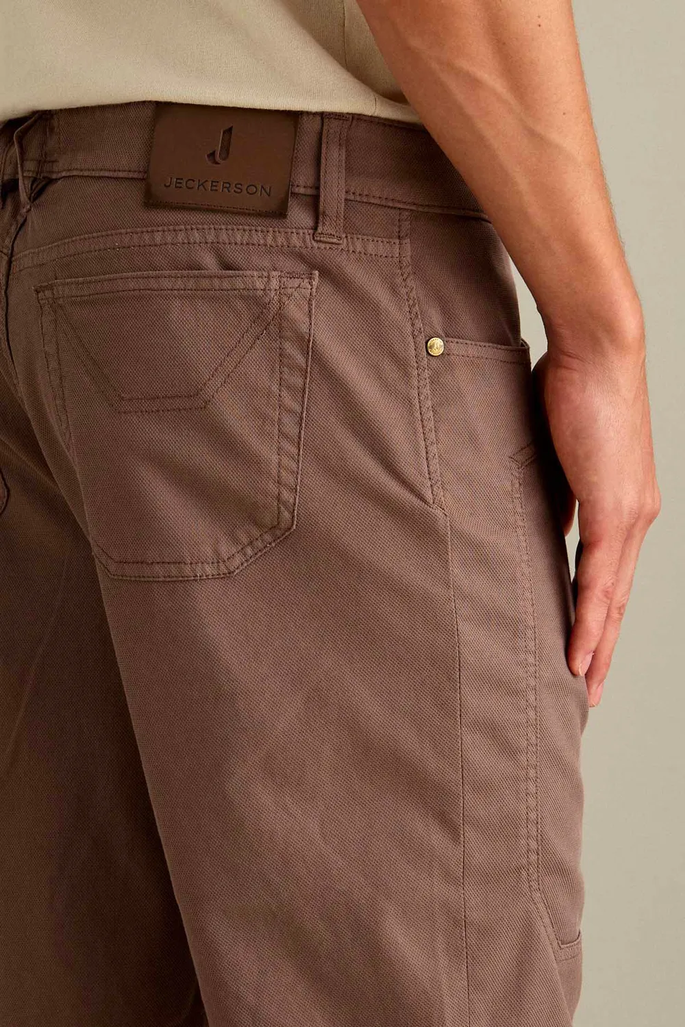 Jeckerson Jayden Slim Fit Bermuda Chocoladebruin