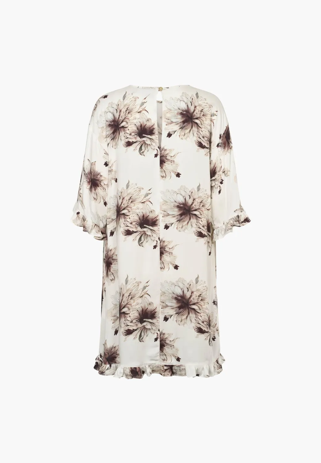 Laurie Nova Dress jurk Bloom Plum ruches viscose