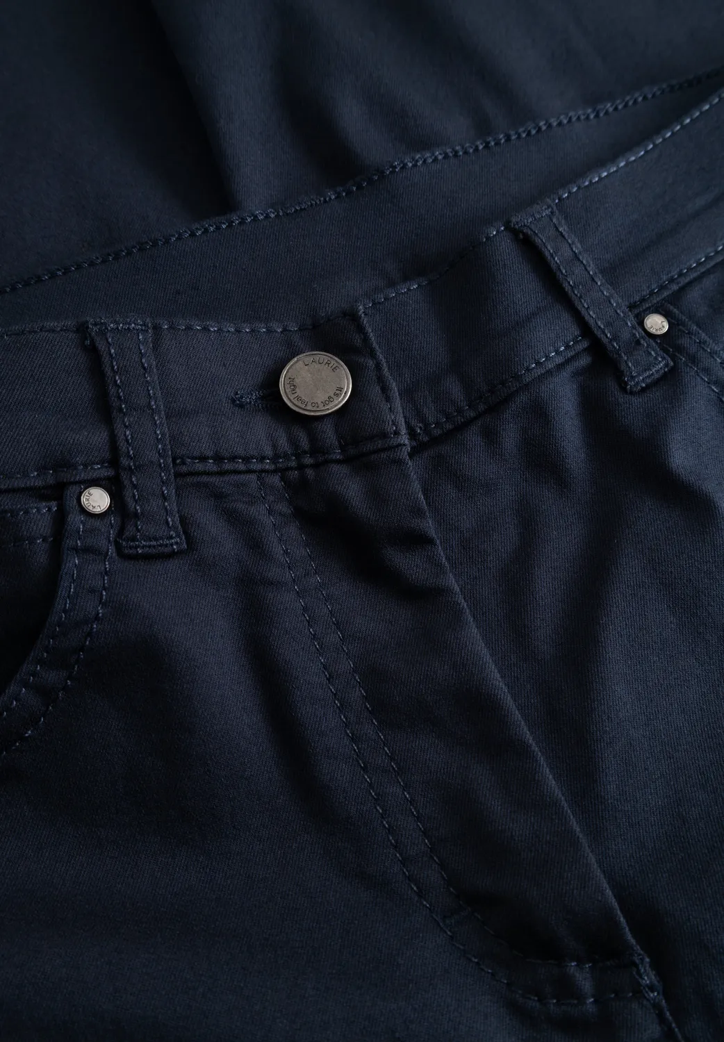 Laurie Charlotte Capri Regular broek navy katoen