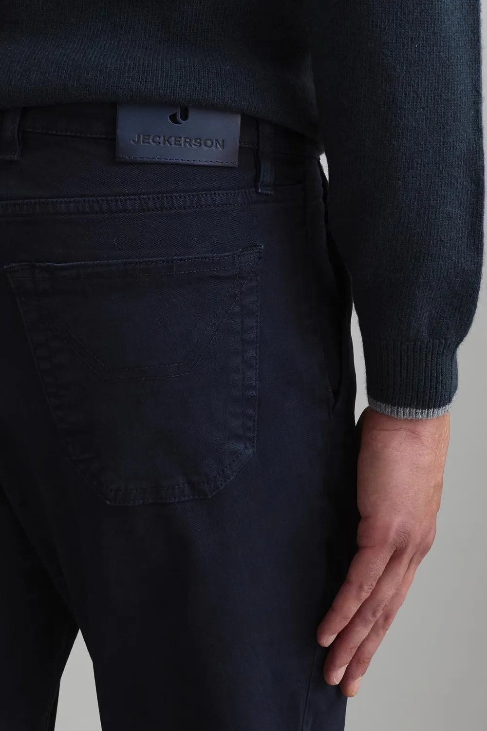 Jeckerson Julius slim fit chino donkerblauw katoen